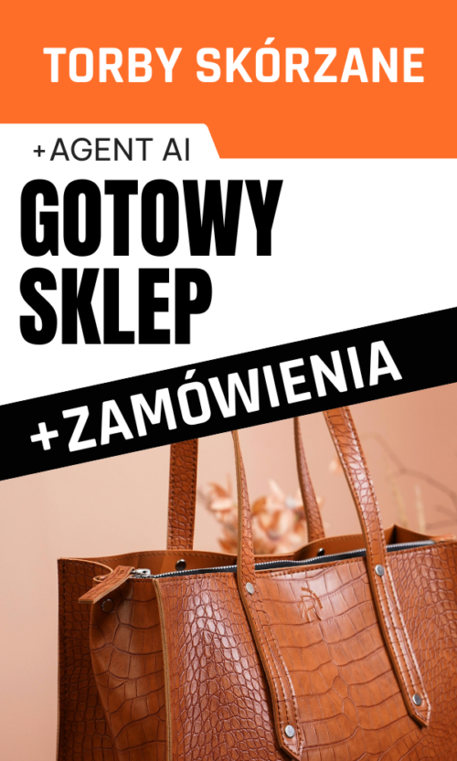 GOTOWY SKLEP INTERNETOWY / TORBY SKÓRZANE + ZAMÓWIENIA