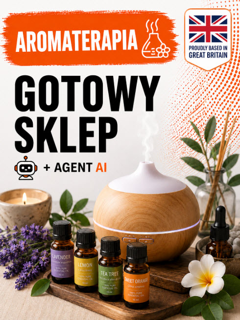 GOTOWY SKLEP INTERNETOWY / AROMATERAPIA + ZAMÓWIENIA