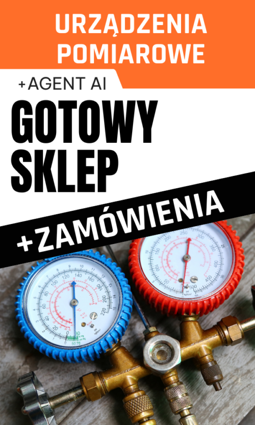 GOTOWY SKLEP INTERNETOWY / URZĄDZENIA POMIAROWE + ZAMÓWIENIA