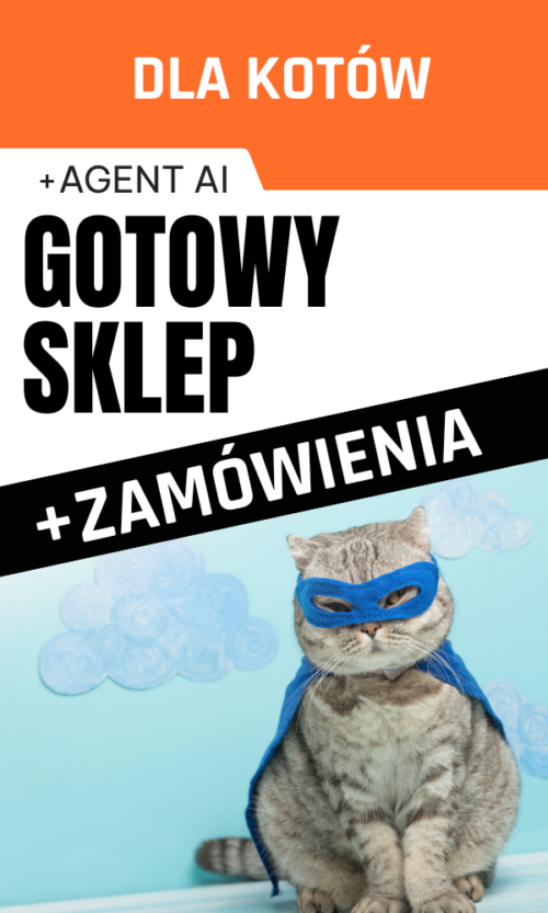 GOTOWY SKLEP INTERNETOWY / WSZYSTKO DLA KOTA + ZAMÓWIENIA