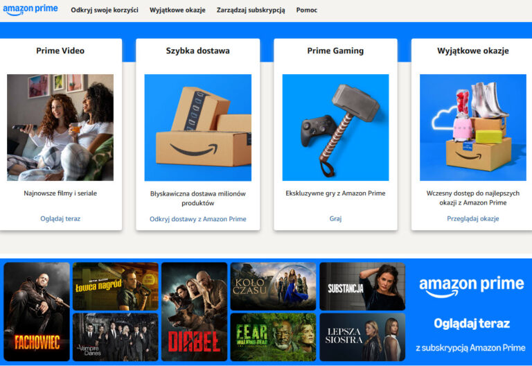 Amazon Prime Polska korzyści jak działa i jak założyć konto - E ...