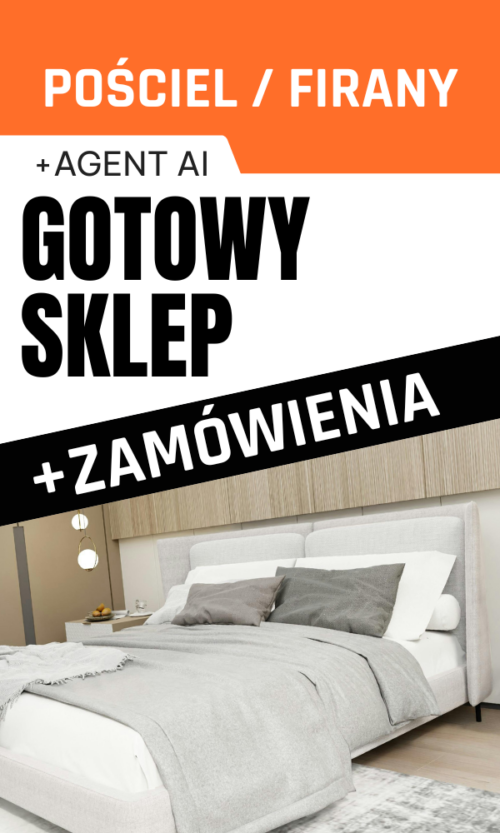 GOTOWY SKLEP INTERNETOWY POŚCIEL I FIRANY