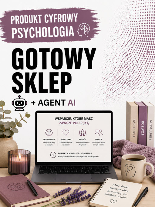 GOTOWY SKLEP – PRODUKT CYFROWY – PSYCHOLOGIA