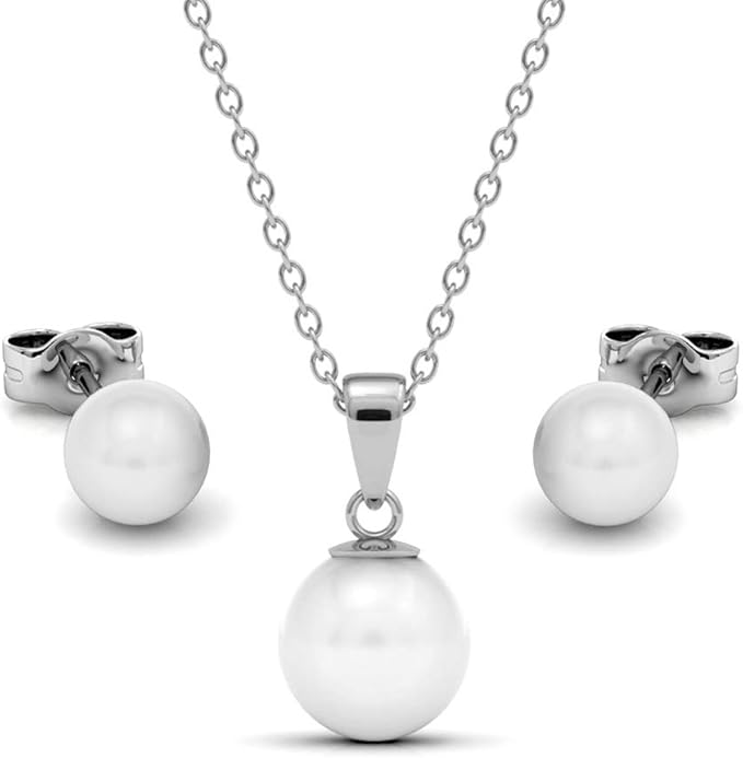 Pure Pearl — zawieszka + kolczyki z perłami