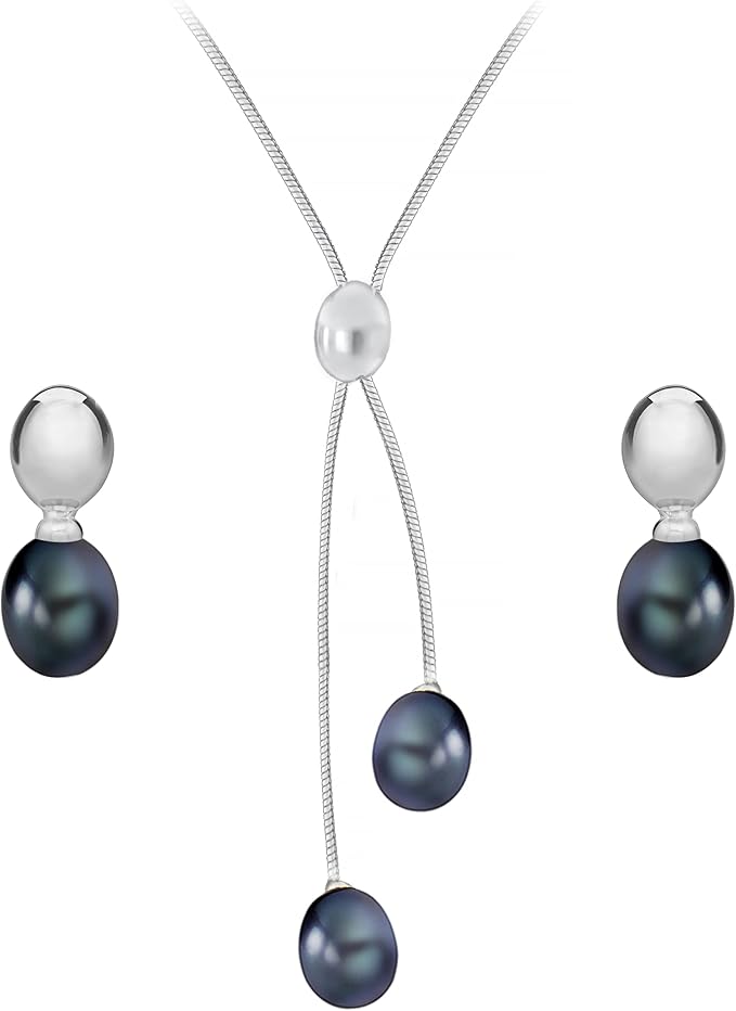 Tuscany Silver — kolczyki + naszyjnik 43 cm