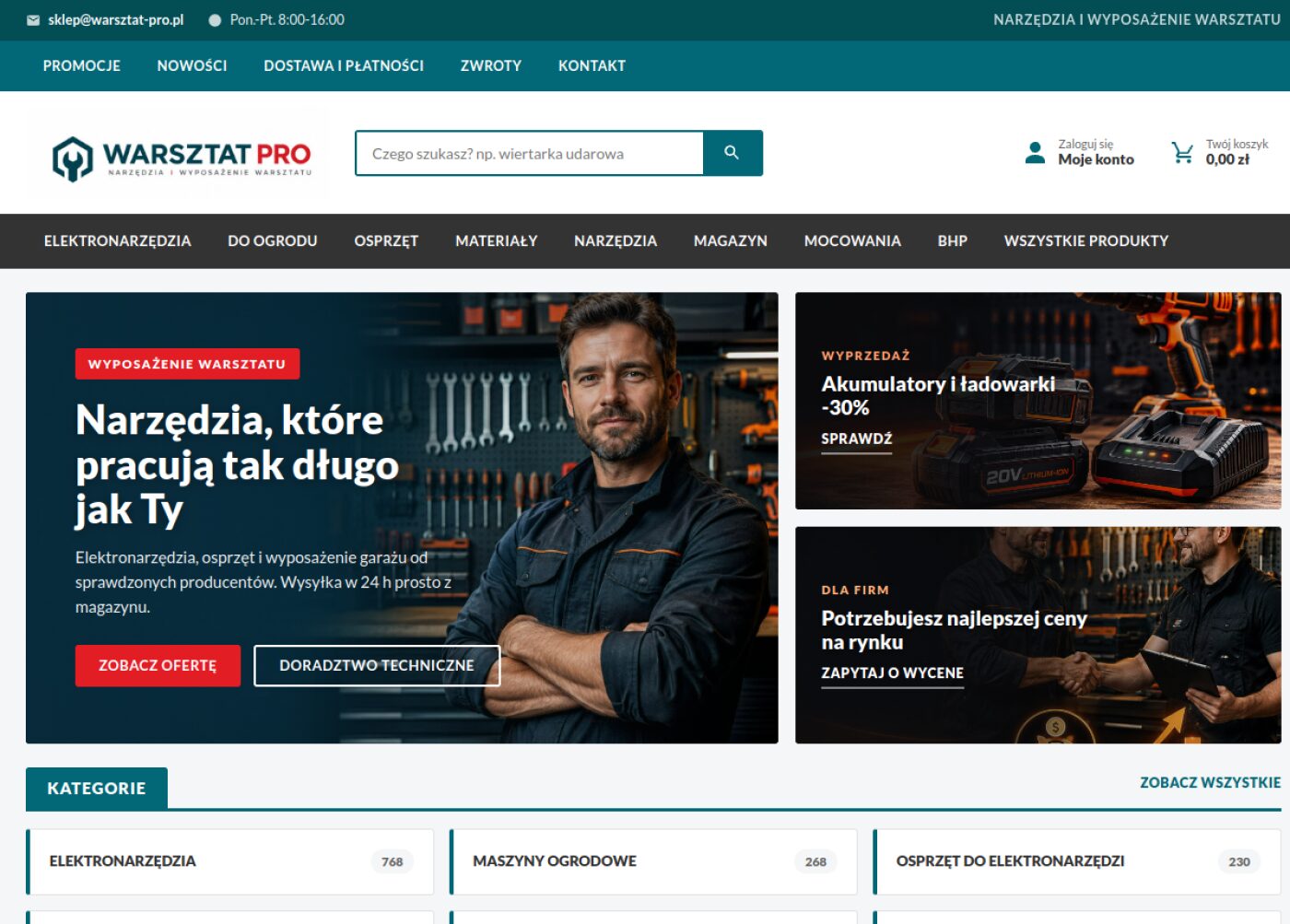 warsztat-pro.pl — sklep z narzędziami i elektronarzędziami