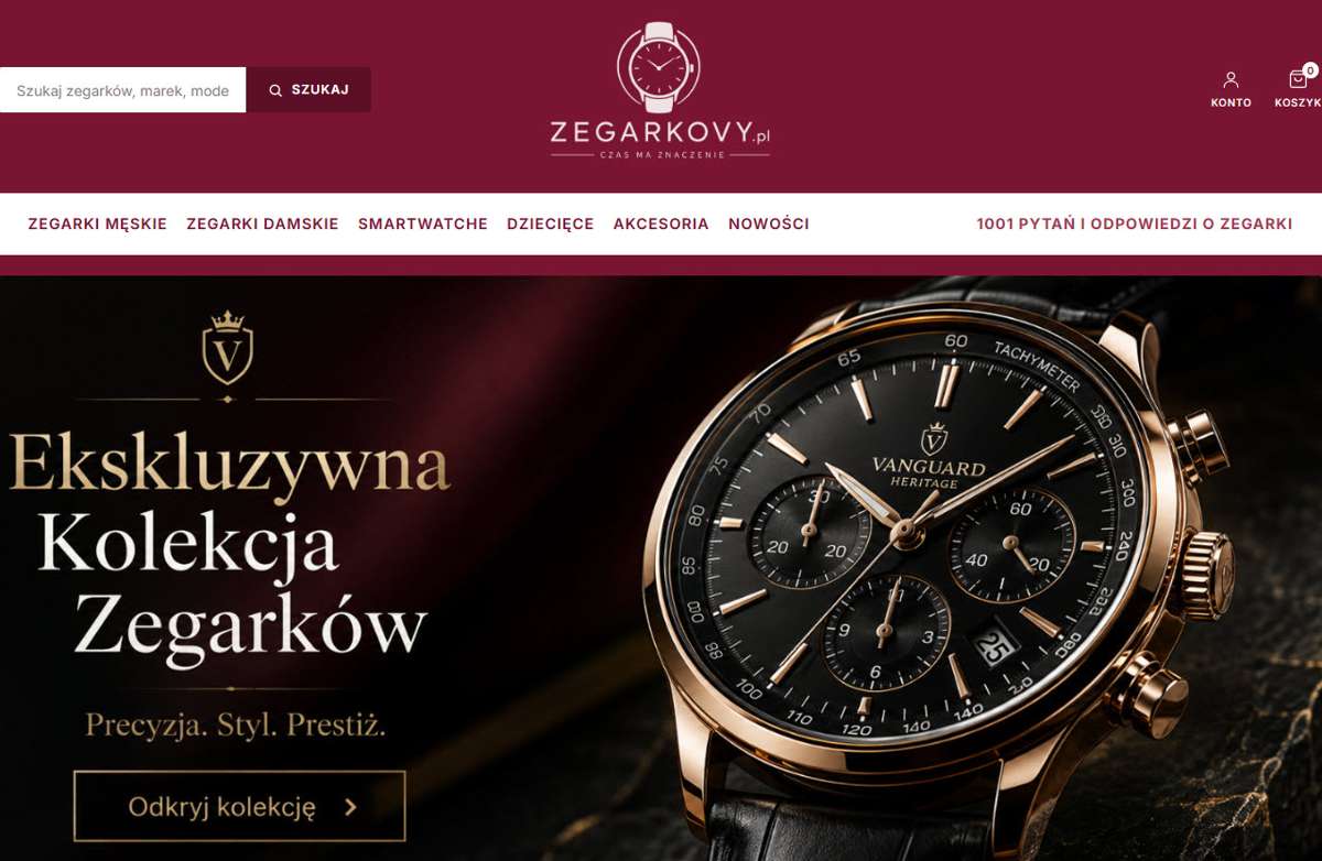zegarkovy.pl — sklep z zegarkami znanych marek